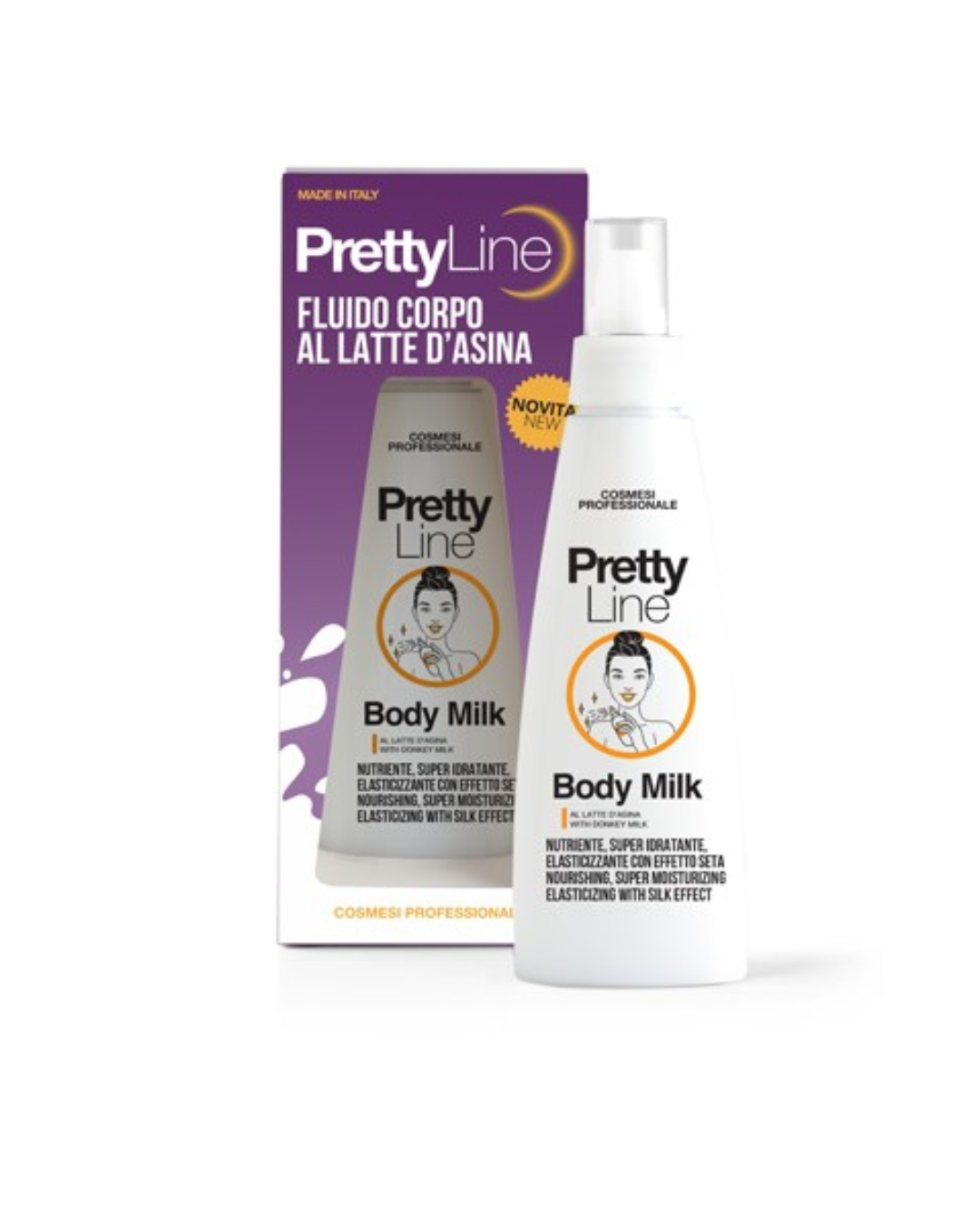 PRETTY LINE - Fluido corpo al latte d'asina 150 ml
