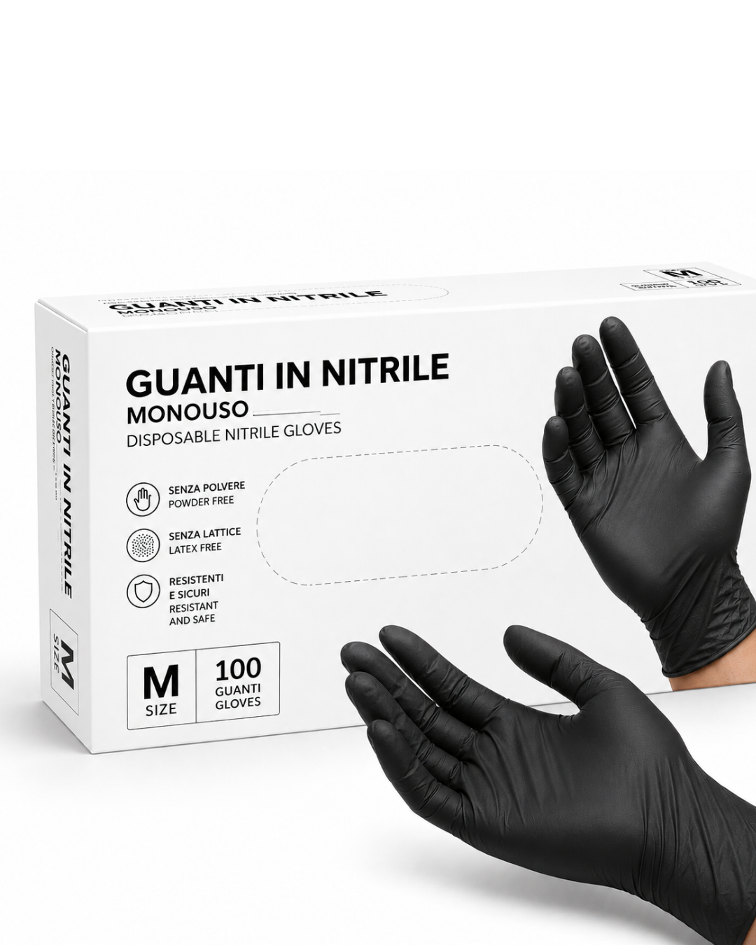 GUANTI NITRILE M 100 PZ