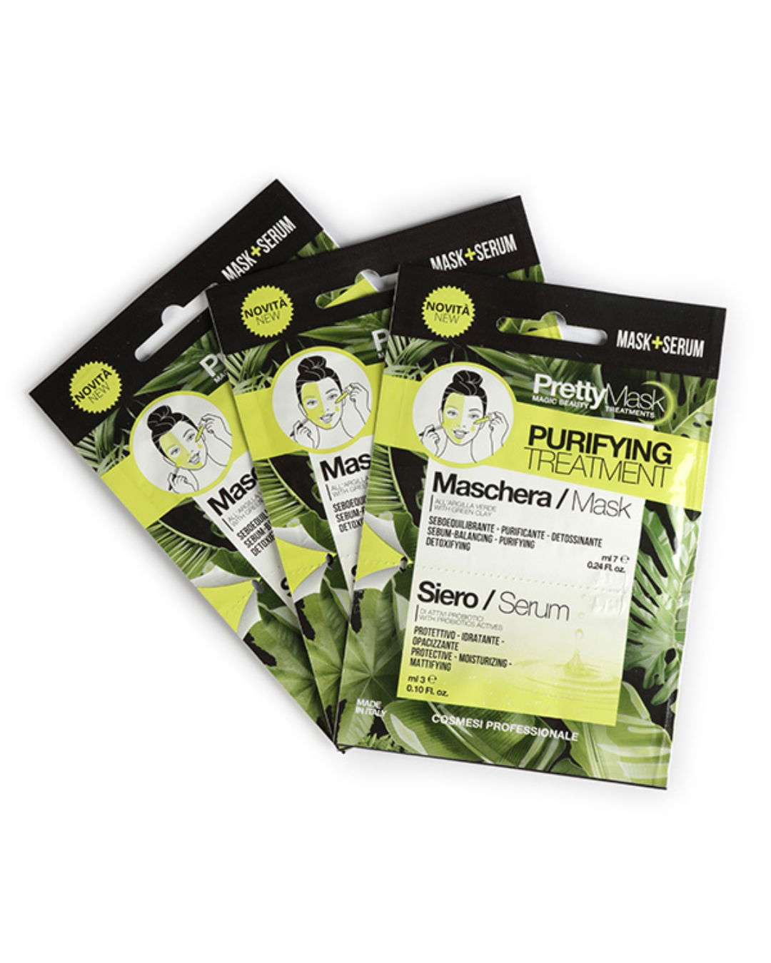 PRETTY LINE - Maschera + siero Purifying Treatment 10ml (7+3ML)