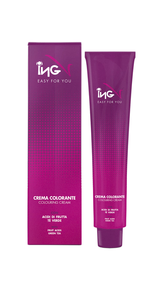 ING - Crema colorante permanente per capelli 100 ml