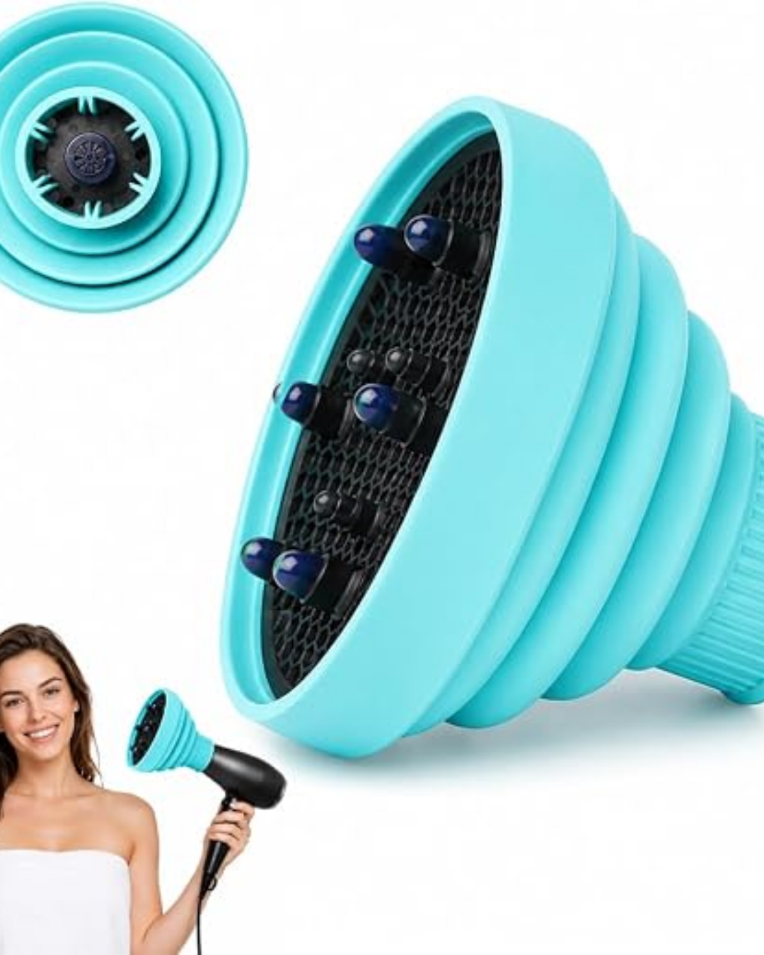 DIFFUSORE SILICONE AZZURRO
