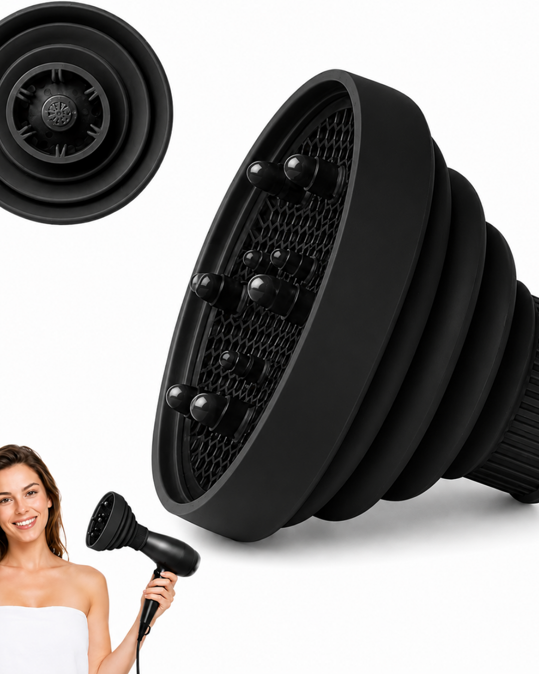 DIFFUSORE SILICONE NERO