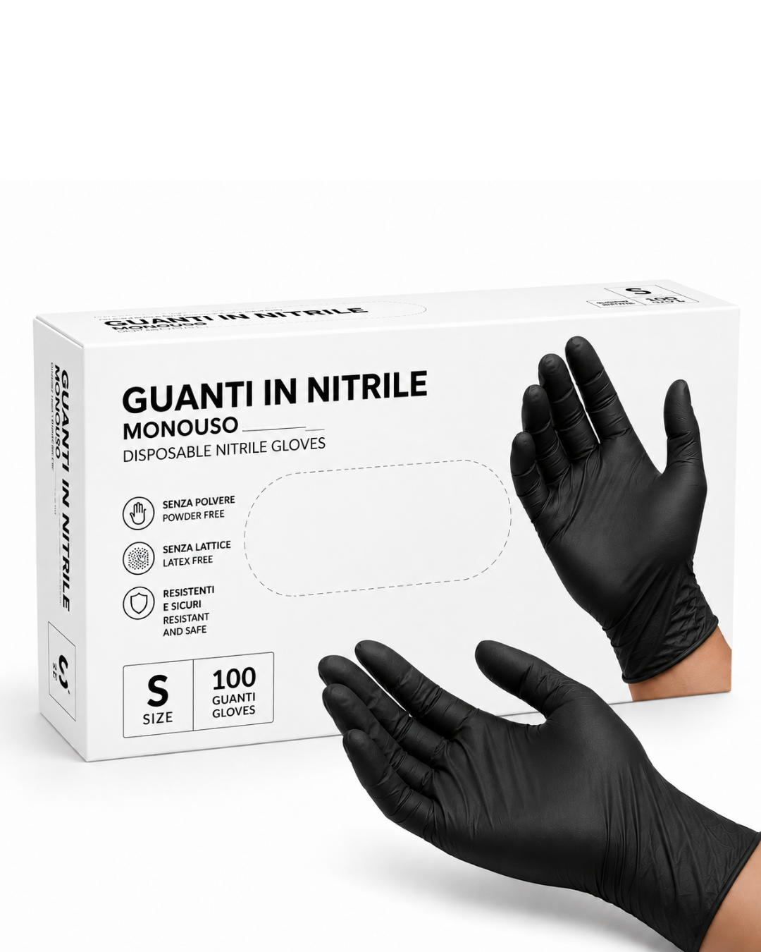 GUANTI NITRILE S 100 PZ