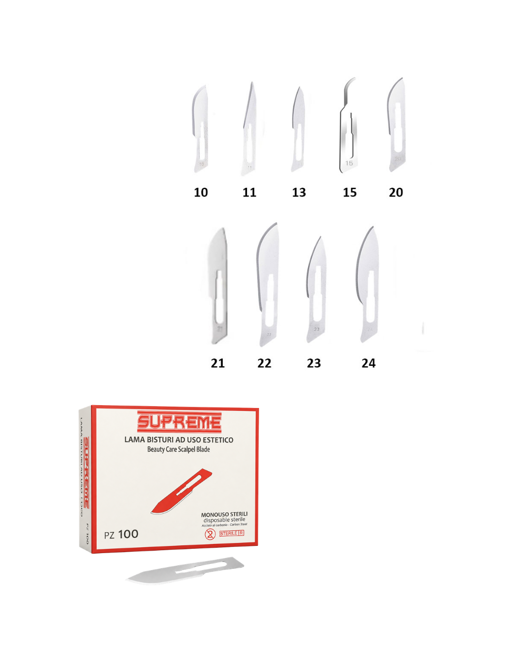 SUPREME LAME BISTURI N22